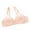Pink, variant on CFLVAEK Bra for Women Wireless Full Figure Everyday Bras Comfort Breathable Push Up Bra Comfy Adjustable Straps Bralette Coffee XL