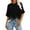 Black, variant on FcBaudy Womens Tops, Shirts for Women, Short Sleeve Round-Neck Blouses & Shirts Women's Ladies Fashion Casual Cropped Short Sleeve Printing Loose Shirt Blouse Top Women Blouse