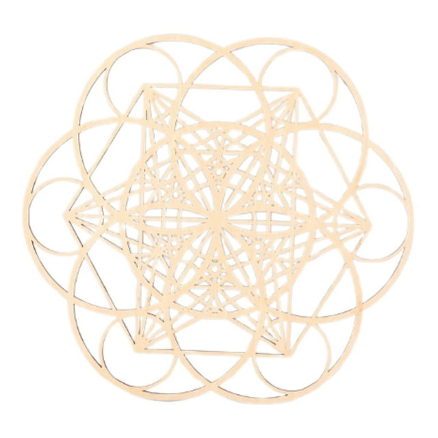 Arte de pared de geometría sagrada, arte marroquí de madera, escultura de pared bohemia para sala de estar Estilo D