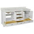 thumbnail image 6 of Harper 72" Double Bathroom Vanity with White Cabinet and Engineered Marble Top, 6 of 7