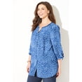 thumbnail image 3 of Catherines Georgette Button Down Tie Sleeve Cafe Blouse, 3 of 6