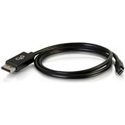 C2G 54300 Mini DisplayPort to DisplayPort Adapter Cable M/M, Black (3 Feet, 0.91 Meters)