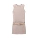thumbnail image 4 of HH TRAF Vestido corto de punto con cuello redondo para mujer, nuevo estilo retro, liso, sexy, elegante, con cinturón decorado, para la calle, 4 of 4