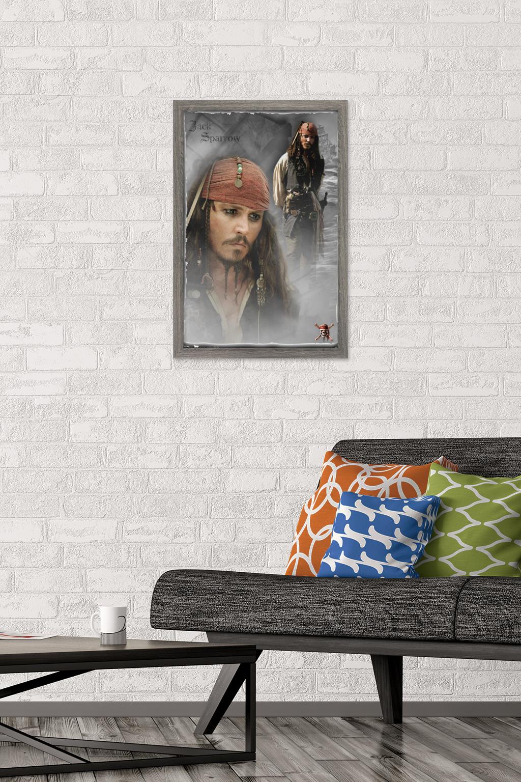 Disney Pirates of the Caribbean: At World's End - Johnny Wall Poster, 14.725" x 22.375", Framed
