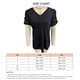 thumbnail image 3 of Camiseta de manga corta abombada NikouMX Top con cuello en V para mujer, 3 of 3