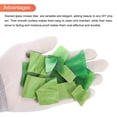 thumbnail image 4 of 200g Glass Mosaic Tiles for Craft, Stained Glass Mosaic Tiles Bulk for Craft DIY Art Project Green Series, 4 of 5