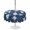 Navy Blue, White, variant on Outdoor Tablecloth with Umbrella Hole for Patio/Picnic/Party/Camping, Navy Blue Coastal Waterproof Table Cloth Rectangle Table Cover Washable, Summer Ocean Nautical Starfish Shells (54"x 80")