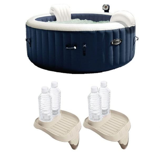 Intex PureSpa 4 Person Inflatable Portable Hot Tub with Cup Holder (2 ...