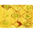 thumbnail image 1 of Ahgly Company Indoor Rectangle Abstract Yellow Contemporary Area Rugs, 2' x 3', 1 of 4