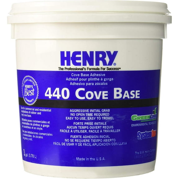 WW Henry 12111 Gallon- 440 Cove Base Adhesive
