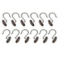 thumbnail image 4 of Utopia Alley Shower Rings Hooks, Shower Curtain Rings Hooks for Bathroom, Rust Resistant Shower Curtain Hooks Rings, Set of 12, Oil Rubbed Bronze, 4 of 10
