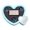 Light Blue, variant on Solar Powered Heart Shaped LED Ambient Light – Neon Decorative Lamp Suction Cup Easy Installation For Sedans Trucks RVs In