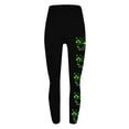 thumbnail image 5 of QATAINLAV Ladies Leggings 2025 St Patricks Day Shamrock Printed Tights Womens Casual High Waisted Butt Lifting Yoga Pants Black S Clearance Sale, 5 of 6