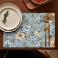 thumbnail image 5 of Pioneer Flower Floral Print Pattern Summer Placemats Table Placemats Set Of 4-Linen Kitchen Washable Placemats Table Mats 12x18 Inch Non-Slip Heat Resistant, 5 of 5