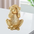 thumbnail image 3 of Monkey Figurines, Home Decoration Chinese Style Animal Statues, Table Resin Crafts, Indoor Sculpture Ornaments , See No Evil, 3 of 8