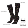 thumbnail image 5 of Picia Women Crew Soft Moisture-wicking Socks Heart and Stars Pattern Design Cotton Socks, One Size fit All, 5 of 9