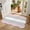 Pink gray, variant on Scalloped Door Mat 20"x31.5", Snowman Christmas Absorbent Non Slip Front Door Mat, Balls Xmas Botanical Tree Diatomaceous Entryway Rug for Indoor Patio Laundry Room Kitchen Door Entrance