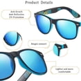 thumbnail image 3 of Lunettes de Soleil Unisexes Rétro Polarisées avec Boîte, pour Activités Extérieures comme Cyclisme Course Conduite Pêche, 3 of 5