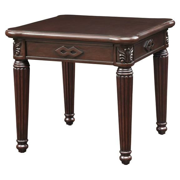 ACME Chateau De Ville Square End Table in Espresso