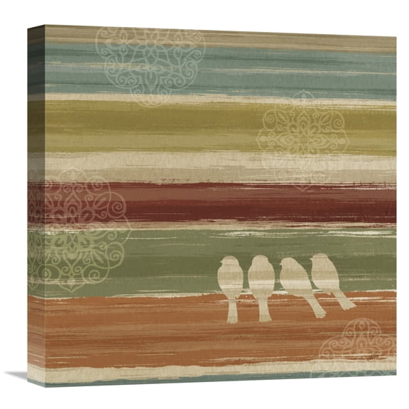 Global Gallery Daphne Brissonnet 'Mumbai Rainbow Birds III' Canvas Wall Art