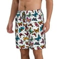 thumbnail image 2 of Balery Colorful Flying Butterflies Traje de Baño Estilo Hawaiano para Hombre, Shorts de Secado Rápido con Bolsillos-3X-Large, 2 of 6