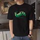 thumbnail image 3 of Camiseta de hombre con cuello redondo, dibujos de anime, estampado de Katoen, bordado, ropa de calle gráfica, camisetas para hombre, ropa superior, blanca, XL, Kpop, genial, S, 3 of 5