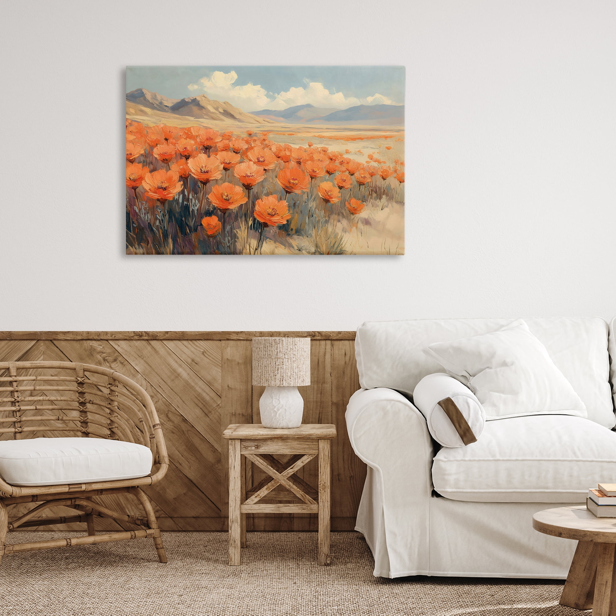 Stupell Industries Desert Poppies in Valley Canvas Wall Art, design by Gina Kelly