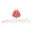thumbnail image 1 of Minkissy 1Pack 15X15CM Pop-Up Greeting Cards Assorted Color for Mothers Day Invitation Flower Pop-Up Cards, 1 of 8