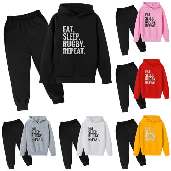 HCYSFG Boys Graphic Print Tracksuit Sets 2 Piece Long Sleeve Hooded Sweatsuit Sets Hoodie And Jogger Pants Elastic Waist Matching Sets