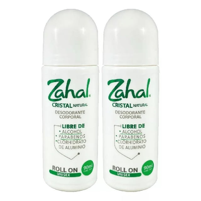 DUO Zahal Desodorante natural Roll on Unisex 90 ml sin parabenos sin alcohol sin aroma