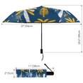 thumbnail image 3 of Palm Trees and Plants Compact Sun Umbrella Windproof Travel Umbrellas for Rain Strong Portable UV Protection, 3 of 8