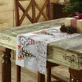 thumbnail image 2 of Christmas Gnome Table Runner, Winter Merry Christmas Tree Balls Cotton Linen Tablecloth Holiday Farmhouse Table Decor for Home,Kitchen,Dining Room,Indoor,Outdoor,13X48 Inches Long, Grey, 2 of 4
