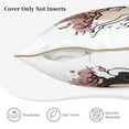 thumbnail image 5 of ZNDUO Throw Pillow, 20"x20" Bed Pillow and Couch Pillows - Indoor Decorative Pillows，Cherry Blossom Sea Wave Throw Pillow, 5 of 8