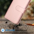thumbnail image 7 of Takfox Compatible for Samsung Galaxy A13 (5G) Case, for Galaxy A13 (5G) Wallet Case, PU Leather ID Credit Card Holder Folio Flip Cover [9 Card Slots] [Magnetic] Detachable Case & Strap,Rose, 7 of 7
