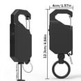 thumbnail image 7 of 1Pc Anti-Theft Metal Easy-to-pull Buckle Rope Elastic Key Chain Sporty Retractable Key Ring Anti Lost Easy Pull Buckle, 7 of 7