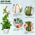 thumbnail image 3 of Moss Pole for Climbing Plants, 2 Pack 23.6 Inch Bendable Plant Support Stakes with Coco Coir & Jute Rope, Indoor Trellis for Monstera, Pothos, Philodendron Houseplants, 3 of 8