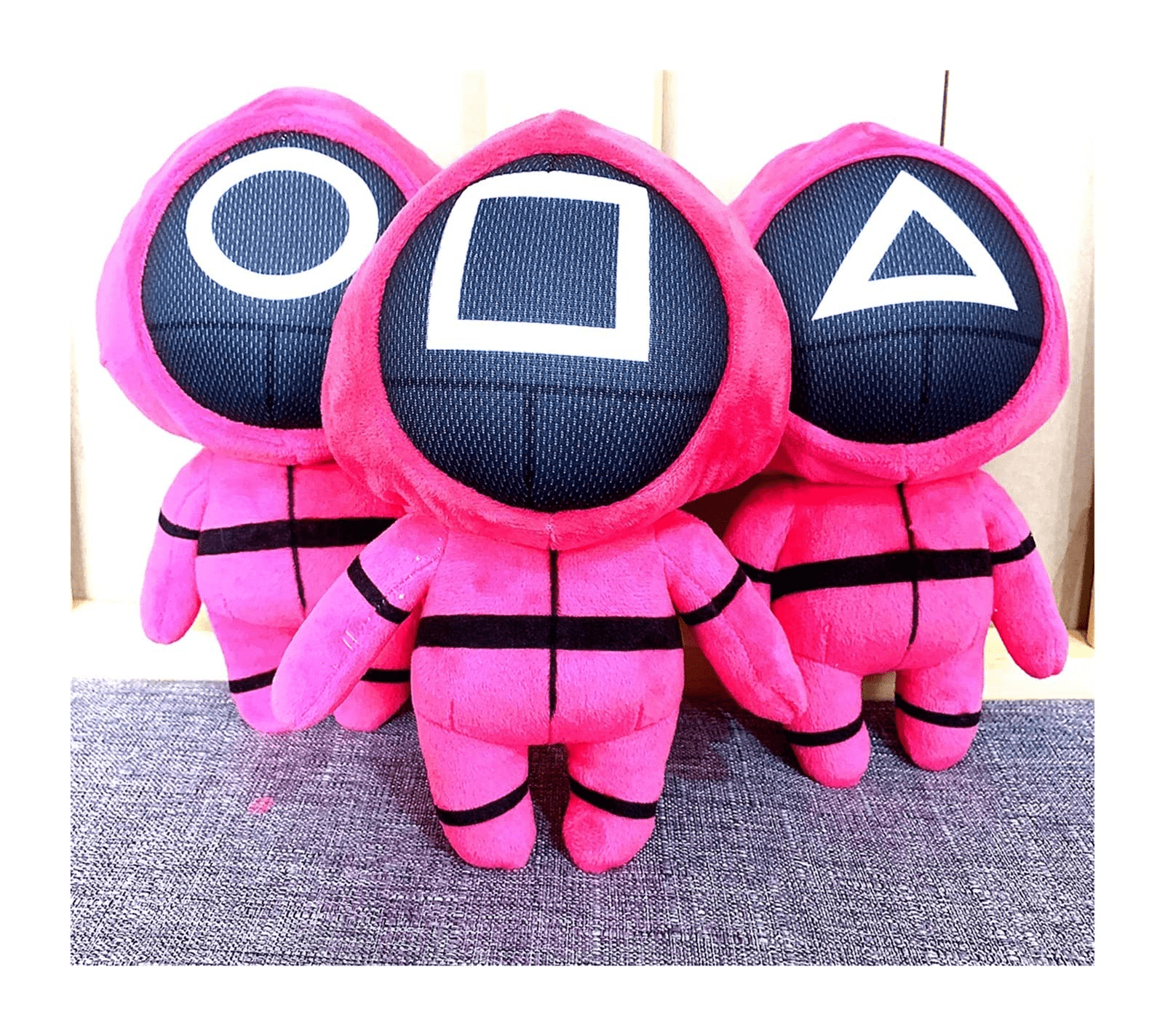Squid Game Doll Toy Plush Merch Plushie - Kawaii Pink Peluche Stuffed