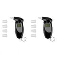 thumbnail image 1 of 2X Car Breath Alcohol Tester Handheld Breathalyzer Alcotest Alcohol Test Tools Backlight Digital Digital DUI Meter, 1 of 6