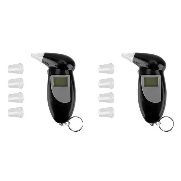 2X Car Breath Alcohol Tester Handheld Breathalyzer Alcotest Alcohol Test Tools Backlight Digital Digital DUI Meter