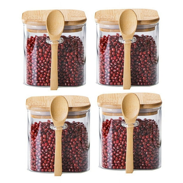 Recipientes cuadrados de vidrio de borosilicato para almacenar alimentos