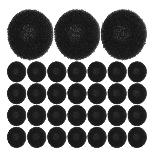 ADDHAT 100Ud Cojines Suaves De Repuesto Para Auriculares Negro Protección Y