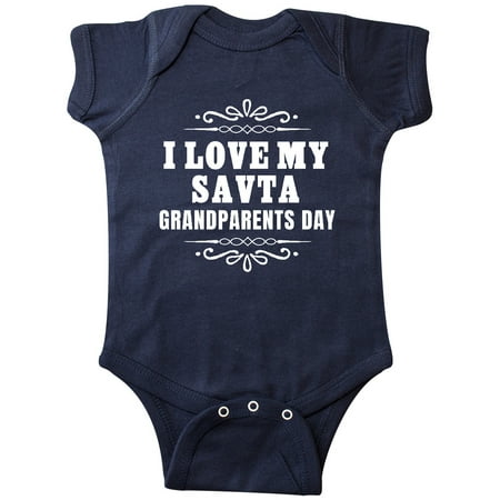 

Inktastic Grandparents Day I Love My Savta Gift Baby Boy or Baby Girl Bodysuit