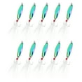 thumbnail image 1 of Uxcell 10Pcs 1/5 oz Metal Fishing Spoons Fishing Lures Casting Spoon Multicolor, 1 of 5