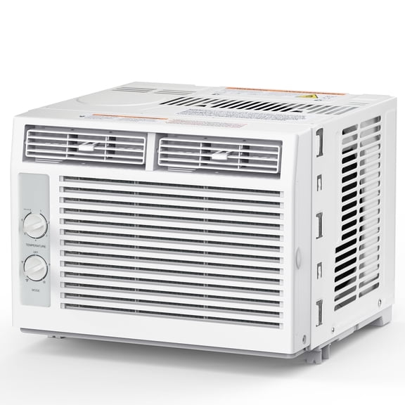 CRZOE 5000BTUs Window Air Conditioner, Window AC Unit Cooling up to 250sq.ft, 7 temperature levels, 2 Modes and 2 Fan Speed, Quieter Operation, Reusable Filter