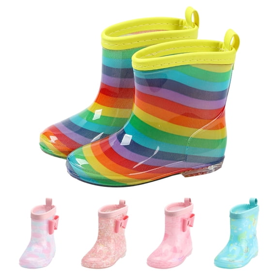 Shadoumai Toddler Rain Boots Rain Boots Short Rain Boots For Toddler Easy On Lightweight