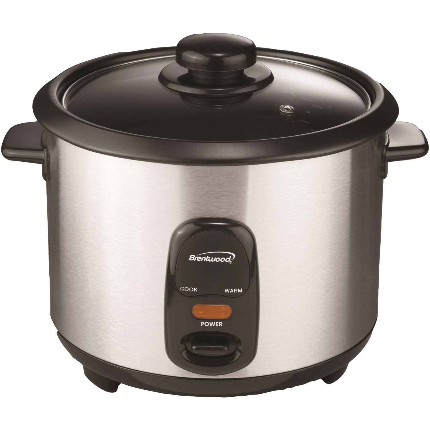 Brentwood New 5-Cup Uncooked/10-Cup Cooked Rice Cooker, Stainless Steel