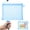 Sky Blue, variant on Clearance Under $1, 1 Pack Mesh Zipper Pouch, Transparent Organizer Bag for Office Supplies, Travel Essentials, and Cosmetics, 23x18cm(Sky Blue)