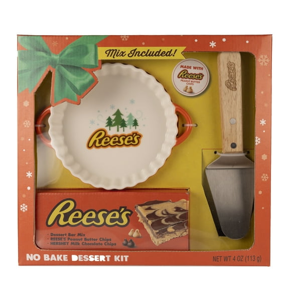 Reese's No Bake Dessert Kit with Ceramic Dish and Peanut Butter Bar Mix