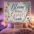 thumbnail image 2 of Lush Border Botanical With Elements, Inspirational Illustration for Art Lovers, Typography Wall Art, Valentine's Day Gift, Tapestry Wall Hanging for Bedroom and Living Room, 2 of 7