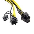 thumbnail image 2 of Xiwai Cable PCI-E PCI Express ATX 6Pin Male to Dual 8Pin 6Pin Female Video Card Extension Splitter Power Cable, 2 of 7